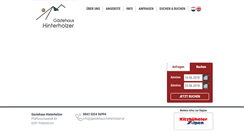 Desktop Screenshot of gaestehaus-hinterholzer.at